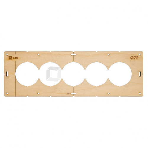 Шаблон для подрозетников c 5 отв. диам. 72 мм EKF Expert | sh-d72-5 | EKF