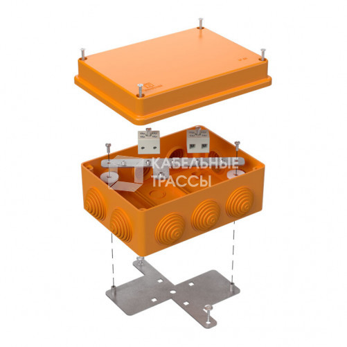 Коробка огнестойкая для о/п 40-0310-FR6.0-4 Е15-Е120 150х110х70 IP55 | 40-0310-FR6.0-4 | Промрукав