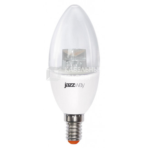 Лампа светодиодная LED 7Вт E14 220В 4000К PLED- SP CLEAR C37 свеча | 2853127 | Jazzway