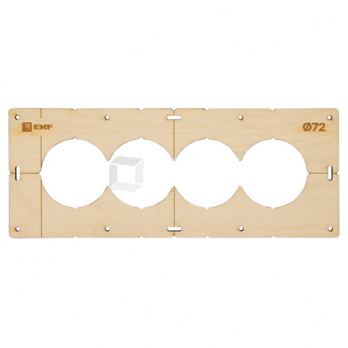 Шаблон для подрозетников c 4 отв. диам. 72 мм EKF Expert | sh-d72-4 | EKF