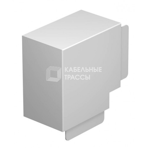 Крышка плоского угла кабельного канала WDK 100x130 мм (ПВХ,белый) (WDK HF100130RW) | 6193029 | OBO Bettermann