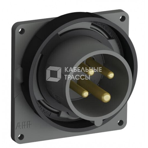 Вилка с прямым фланцем Easy&Safe 316EBU7W,16A,3P+E,IP67,7ч|2CMA101265R1000| ABB