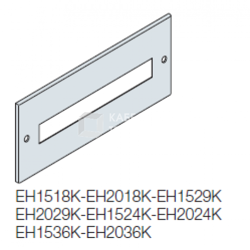 Панель под 24 DIN-модуля 200x600мм ВхШ | EH2024K | ABB