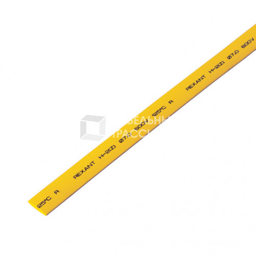 Термоусадка 8,0 / 4,0 мм, желтая (1м) | 20-8002 | REXANT