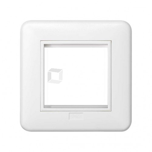 Simon Connect Комплект рамка+суппорт на 1 механизм К45, настен.миниблок, белый | KR245-9 | Simon