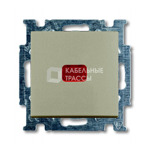 ABB Basic 55 Шампань Выключатель кнопочный с полем для надписи | 1413-0-1093 | 2CKA001413A1093 | ABB