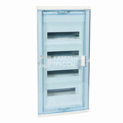 Щит встраиваемый Nedbox - с синей полупрозрачной скругленной дверью - 4 rрейки - 48+8 модуля | 001424 | Legrand