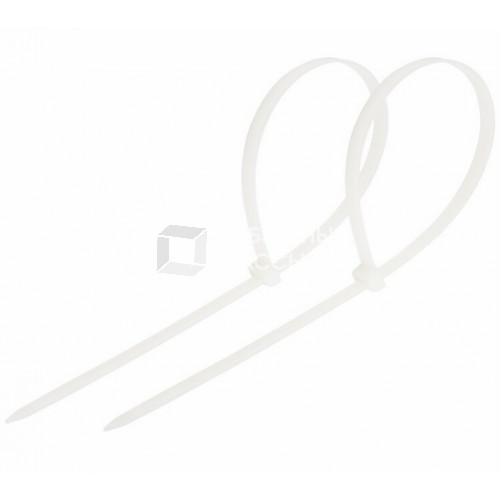 Стяжкa нейлоновая 400 x 7,6 мм, белая (упак. 100 шт) | 07-0400-8 | REXANT
