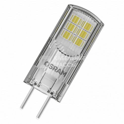 Лампа светодиодная PARATHOM PIN 300лм 2,6Вт 2700К GY6.35 колба PIN 300° прозр пластик12В | 4058075622418 | OSRAM