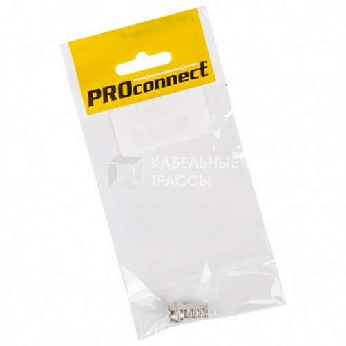 Разъем антенный на кабель, штекер F для кабеля RG-6, (1шт.) (пакет) PROconnect | 05-4003-4-7 | PROconnect