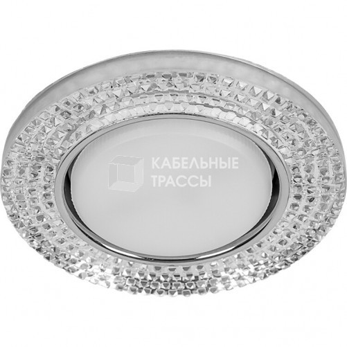 Светильник встраиваемый DL4120 потолочный GX53 прозрачный, хром | 40516 | Feron