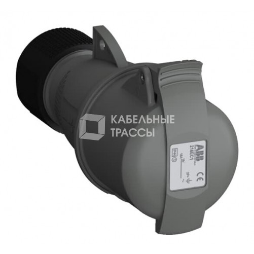 Розетка кабельная Easy&Safe 216EC1,16А,2P+E,IP44,1ч|2CMA101999R1000| ABB