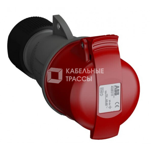 Розетка кабельная Easy&Safe 432EC11,32А,3P+N+E,IP44,11ч|2CMA102054R1000| ABB