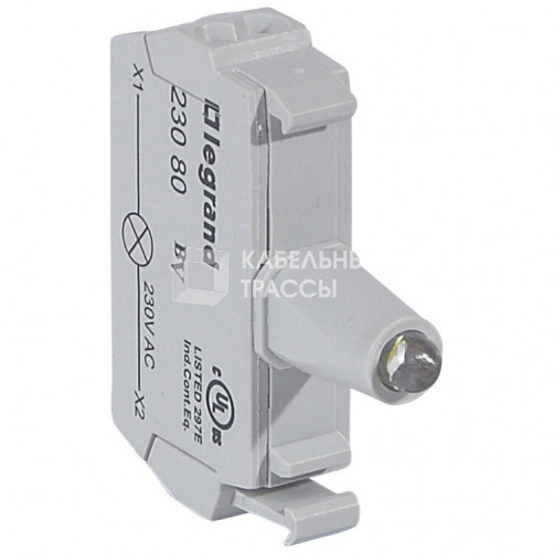Блок подсветки для индикаторных кнопок и диффузоров - Osmoz - для комплектации - с пружинными клеммами - 230 В~ - белый | 023080 | Legrand