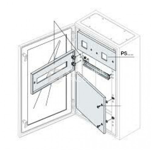 Панель для измер.приборов 185х600мм ВхШ для шкафов SR | PS2676K | ABB