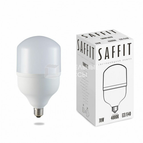 Лампа светодиодная промышленная SBHP1070 70W 4000K 230V E27-E40 | 55098 | SAFFIT