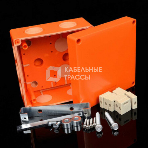 Коробка огнестойкая Е90, 126х126х74, IP66, для инф. кабелей с керамическими клеммниками 8x0,5-4 мм2 KSK 125 (DPO) | KSK 125_DPO | Kopos