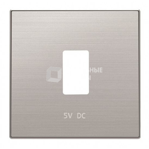 Накладка для механизма USB зарядного устройства, серия SKY, цвет нержавеющая сталь 8585.2 AI | 2CLA858520A1401 | ABB