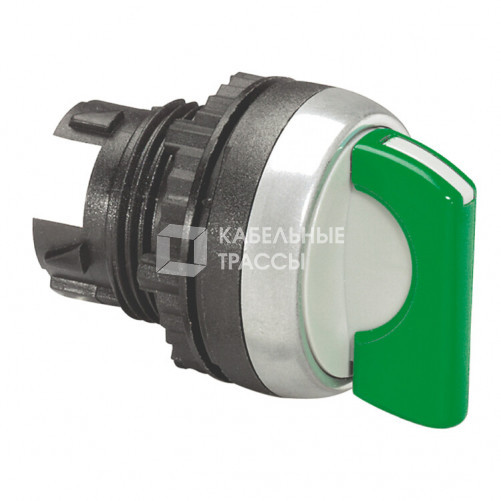 Переключатель с рукояткой - Osmoz - для комплектации - без подсветки - IP 66 - 2 положения с фиксацией - зеленый | 023906 | Legrand