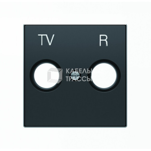 Накладка для TV-R розетки, серия SKY, цвет чёрный бархат|2CLA855000A1501| ABB