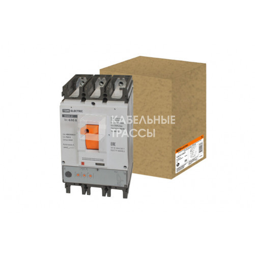 Автоматический выключатель ВА89-39 3Р 630А 70кА (три регулировки, ЭР) | SQ0751-0057 | TDM