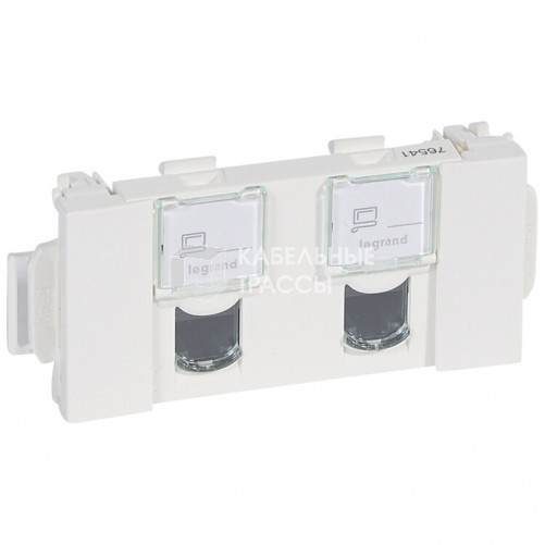 Mosaic RJ45 UTP Cat. 5e 2 модуля CD | 076541 | Legrand