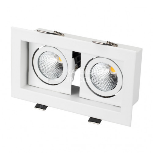 Светильник CL-KARDAN-S180x102-2x9W White (WH, 38 deg) | 024128 | Arlight