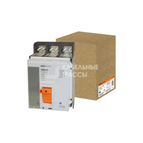 Автоматический выключатель ВА89-40 3Р 1600А 65кА (с блоком расцепителя РЦ10) | SQ0751-0060 | TDM