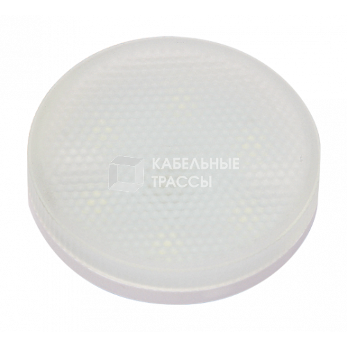 Лампа светодиодная LED 6Вт GX53 220В 5000К PLED- ECO-GX53 FROST таблетка (плоский цилиндр) | 2852007 | Jazzway