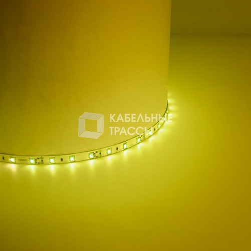 Лента светодиодная LS604/ 60SMD(2835)/м 4.8Вт/м 12V IP65 5000*8*3.8мм желтый | 27674 | FERON