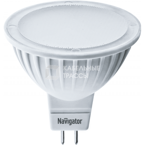 Лампа светодиодная LED 5Вт GU5.3 12В 3000К NLL-MR16-5-12-3K-GU5.3 MR16 | 94262 | Navigator