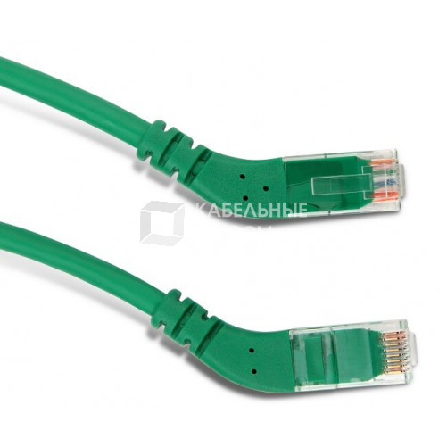 Патч-корд PC-APM-UTP-RJ45/R45-RJ45/R45-C6-5M-LSZH-GN U/UTP угловой, правый 45°-правый 45°, Cat.6, LSZH, 5 м, зеленый | 233067 | Hyperline