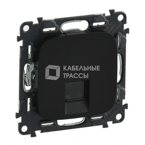 Valena ALLURE DIY Антрацит Розетка комп(RJ45) 1-ая 5 кат UTP | 753950 | Legrand