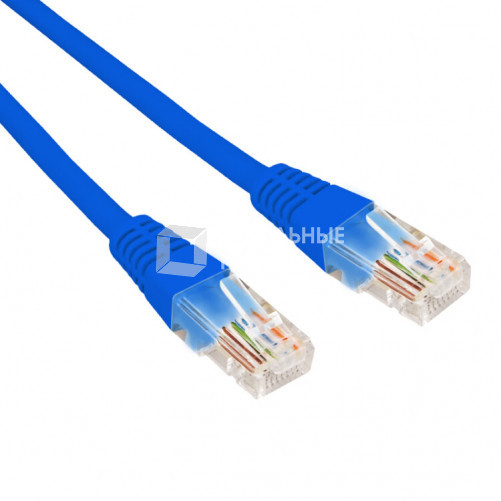 Патч-корд U/UTP, CAT 5e, RJ45-RJ45, 26AWG, LSZH, синий, 5м REXANT | 02-0104-5 | REXANT