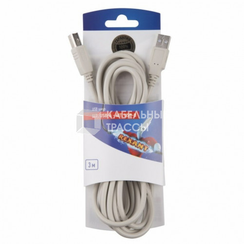 Шнур шт. USB-А - шт. USB-B 3M | 06-3151 | REXANT