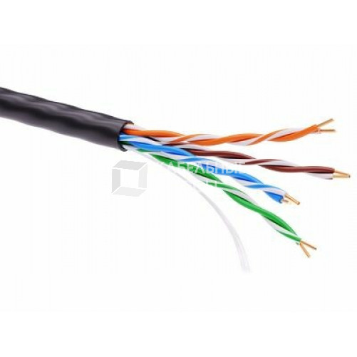 Информационный кабель неэкранированый U/UTP 4х2 CAT5E, PE, Черный | RN5EUUPE3BK | DKC