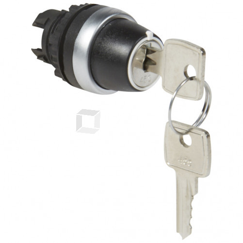 Переключатель с ключом № 455 - Osmoz - для комплектации - без подсветки - IP 66 - 3 положения с фиксацией - 90° | 023960 | Legrand