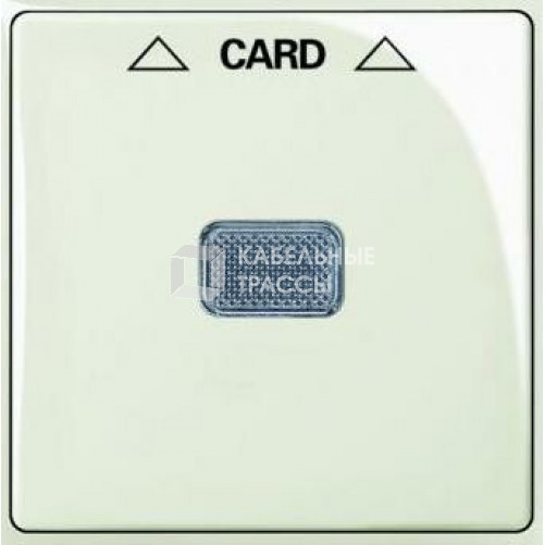 ABB Basic 55 Шале (белый) Накладка карточного выключателя(мех. 2025U) | 1710-0-3937 | 2CKA001710A3937 | ABB