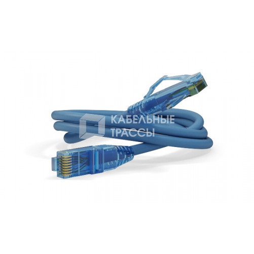 Патч-корд PC-LPM-UTP-RJ45-RJ45-C6-1.5M-LSZH-BL U/UTP, Cat.6, LSZH, 1.5 м, синий | 230219 | Hyperline