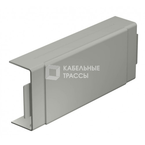 Крышка T-образной секции кабельного канала WDK 40x90 мм (ПВХ,серый) (WDK HK40090GR) | 6023142 | OBO Bettermann