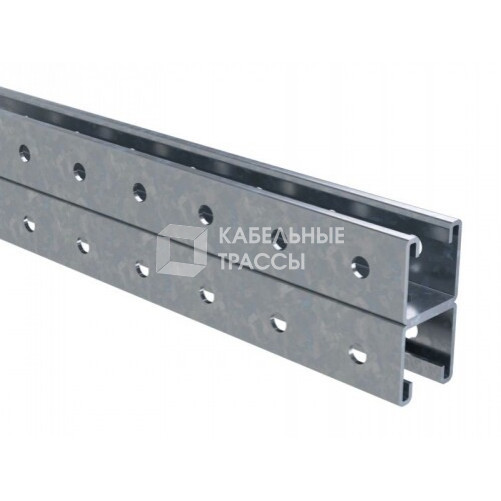 Двойной С-образый профиль 41х41, L2500, 2,5 мм, нержавеющая сталь AISI 304 | IBPD4125C | DKC