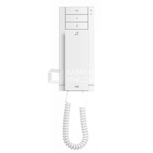 Абонентское устройство, трубка, 3 клавиши, белая, с индукционной петлёй | 2TMA070020W0062 | ABB