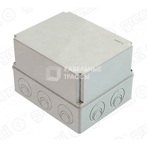 Коробка распределительная наружного монтажа 240х195х165мм IP44, в комплекте кабельные вводы GE51028 (D25)-3шт, GE51037 (D32)-2шт (4шт)