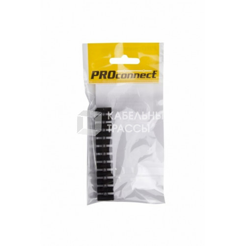 Колодка клеммная КВ-4 3А 4мм PP(полипропилен) черный PROCONNECT Индивидуальная упаковка1 шт | 07-5004-2-9 | PROconnect