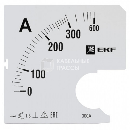 Шкала сменная для A961 300/5А-1,5 EKF PROxima | s-a961-300 | EKF