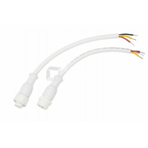 Соединительный кабель (3pin) герметичный (IP67) 3х0.5 мм? 300 V белый | 11-9530 | REXANT