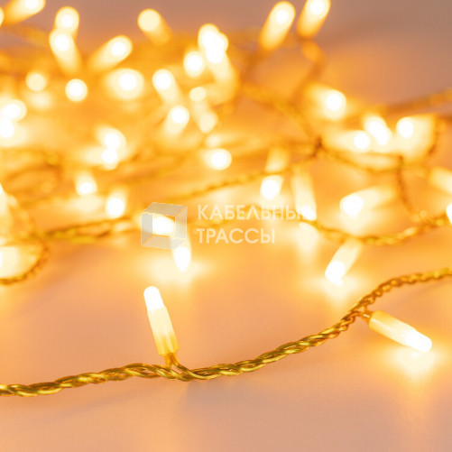 Светодиодная гирлянда ARD-STRING-CLASSIC-10000-YELLOW-100LED-MILK-STD Yellow (230V, 7W) (Ardecoled, IP65) | 031200 | Arlight