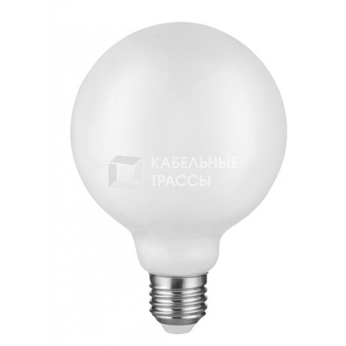 Лампа светодиодная F-LED G95-12w-827-E27 OPAL (филамент, шар опал, 12Вт, тепл, E27) | Б0047036 | ЭРА