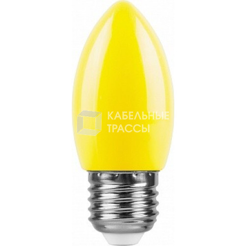 Лампа светодиодная для белт лайта LB-376 (1W) 230V E27 желтый свеча | 25927 | FERON