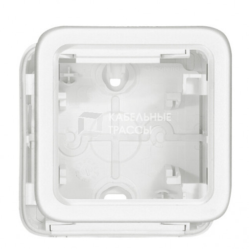 Plexo Arctic Антибактериальный Белый Монтажная коробка 1-ая для наружного монтажа IP55 | 070741 | Legrand